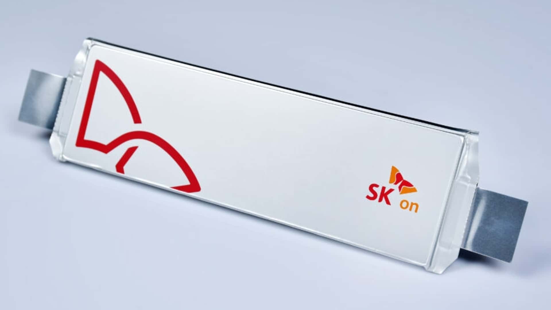 Nærbillede af SK on battericelle til elbiler