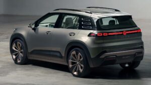Volkswagen ID. Crozz conceptbil set bagfra i en parkeringskælder