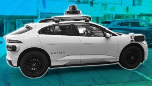 Waymo selvkørende bil under test på byen