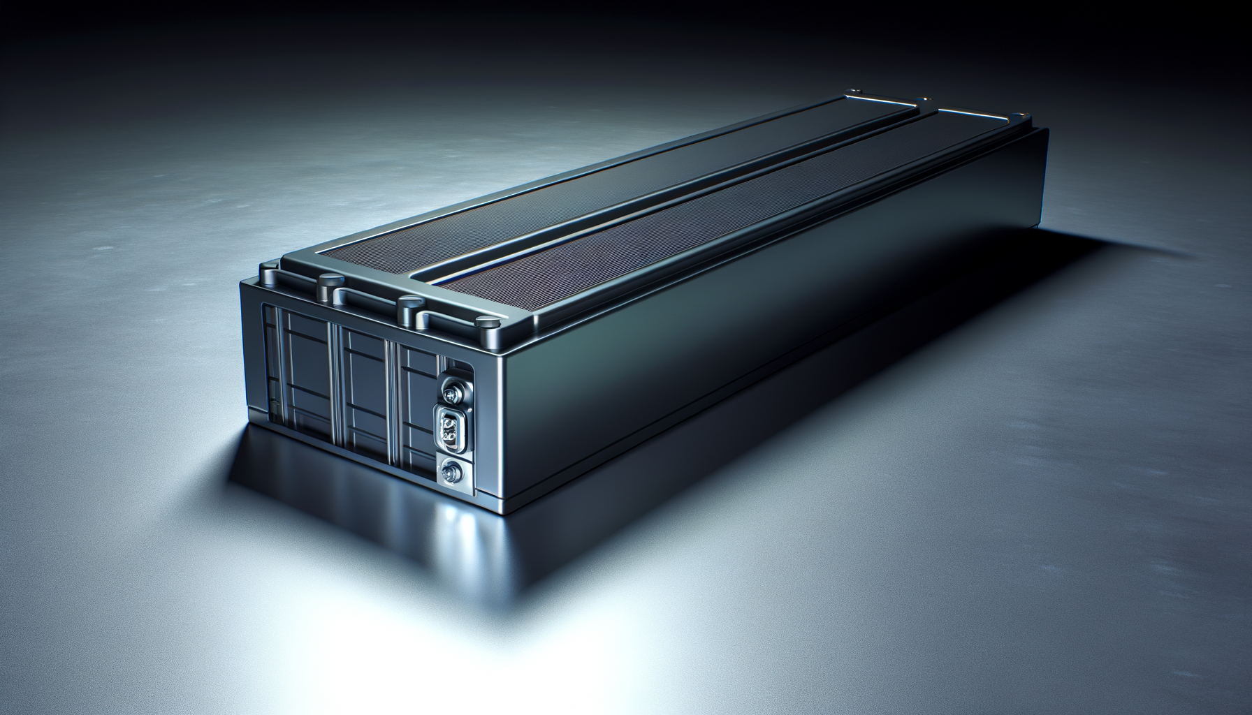 Tesla bilbatteri i nærbillede, moderne design og avanceret teknologi