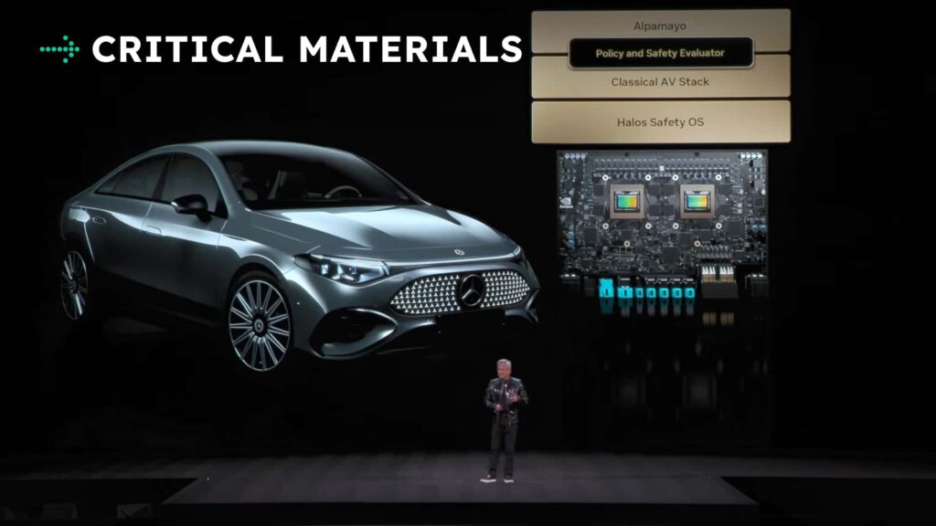 Præsentation af elektrisk bil og avanceret teknologi ved konferencen om kritiske materialer