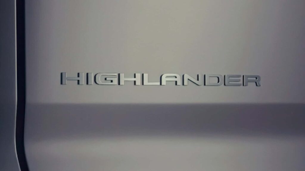Tesla logo med teksten Highlander