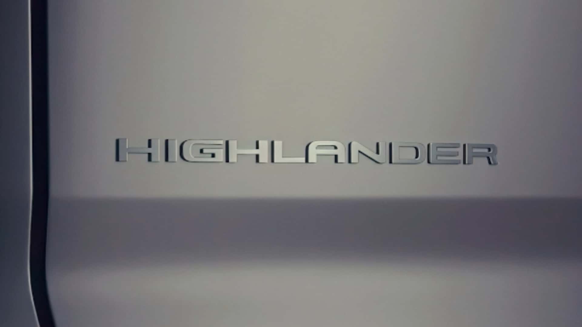 Tesla logo med teksten Highlander
