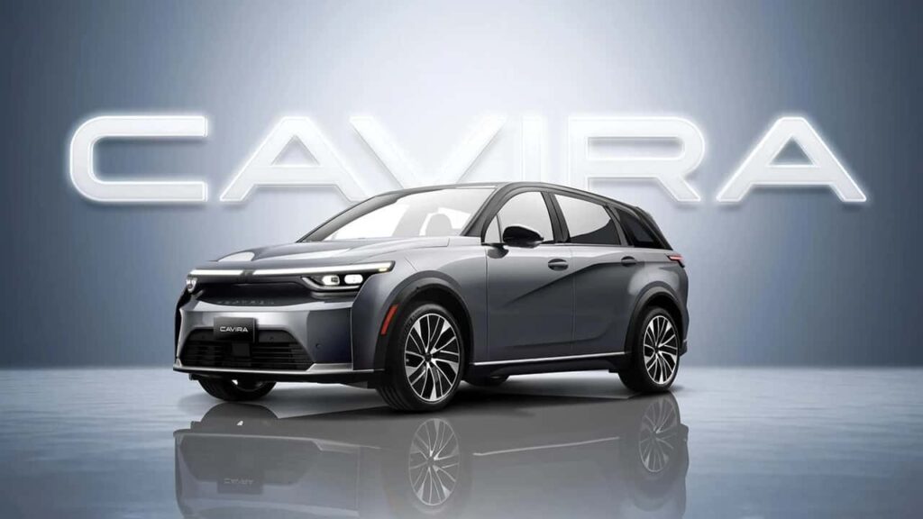 Elektrisk SUV med Cavira logo