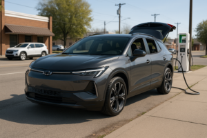 Chevrolet elektrisk SUV oplades ved stander
