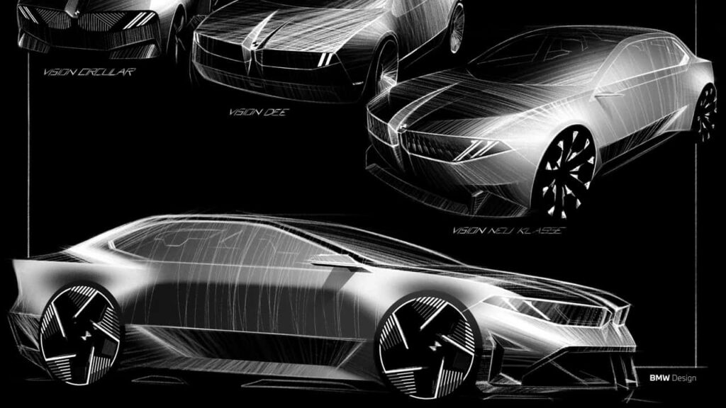 BMW Vision køretøjsdesignskitser