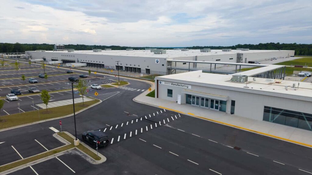 BMW fabrik i USA set fra luften