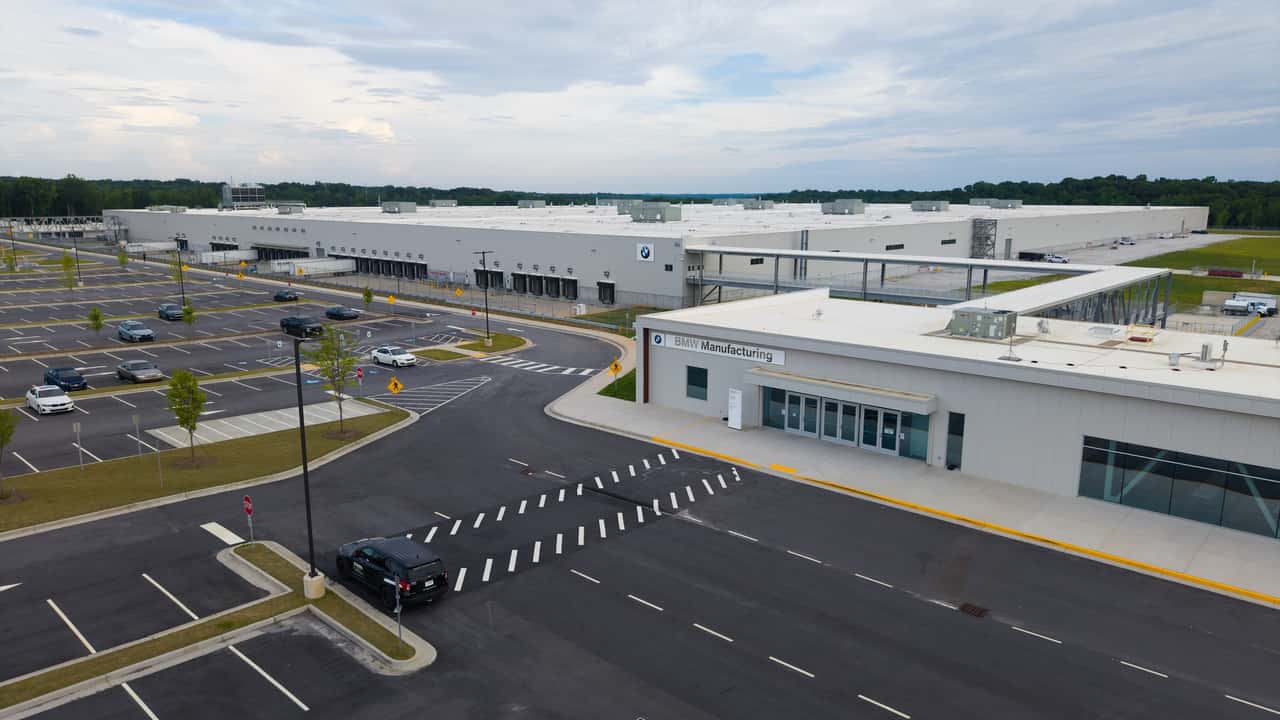 BMW fabrik i USA set fra luften