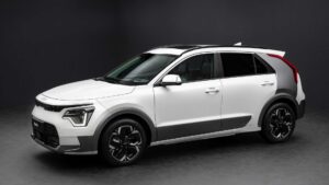 Kia Niro EV i et udstillingslokale