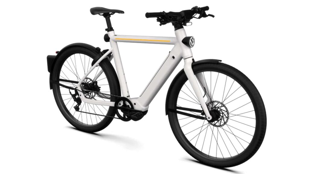 Elektrisk cykel med Volkswagen-logo