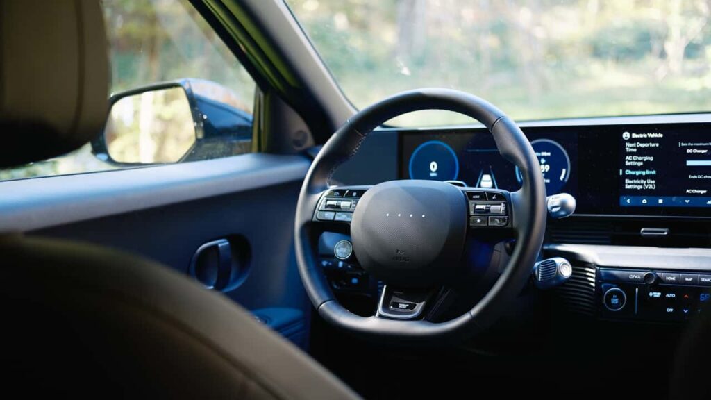 Hyundai interiør med digitalt display