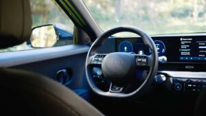 Hyundai interiør med digitalt display
