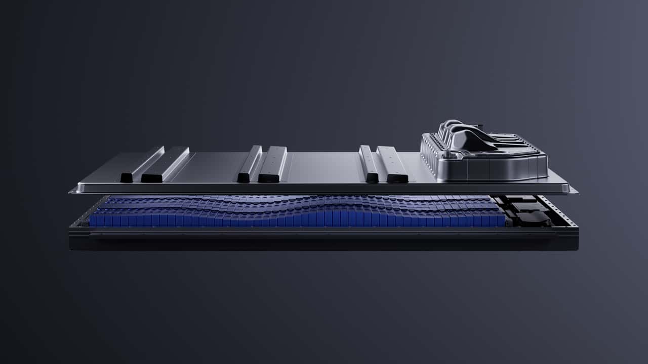 Diagram af elektrisk bilbatteri design