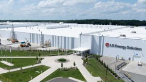 LG Energy Solution bygning set fra oven