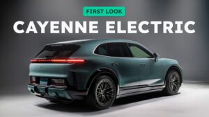 Porsche Cayenne Electric i et studie