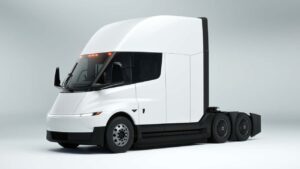 Tesla Semi elektrisk lastbil i studieindstilling
