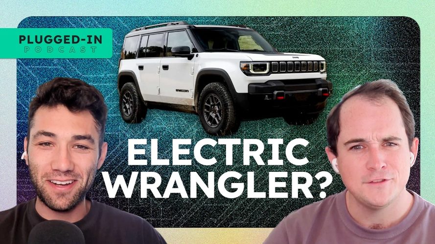 Jeep Recon elektrisk SUV ved podcast overlay