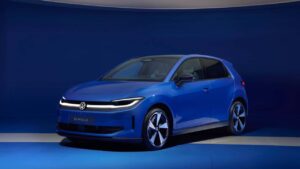 VW ID.Polo elbil i udstillingslokale