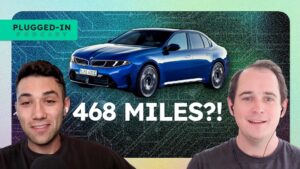BMW elektrisk bil på podcastbillede