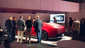 Hyundai N Vision 74 konceptbil på udstilling